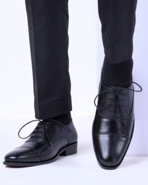 Captoe Oxford Black Shoe