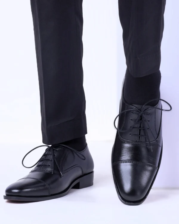 Captoe Oxford Black Shoe